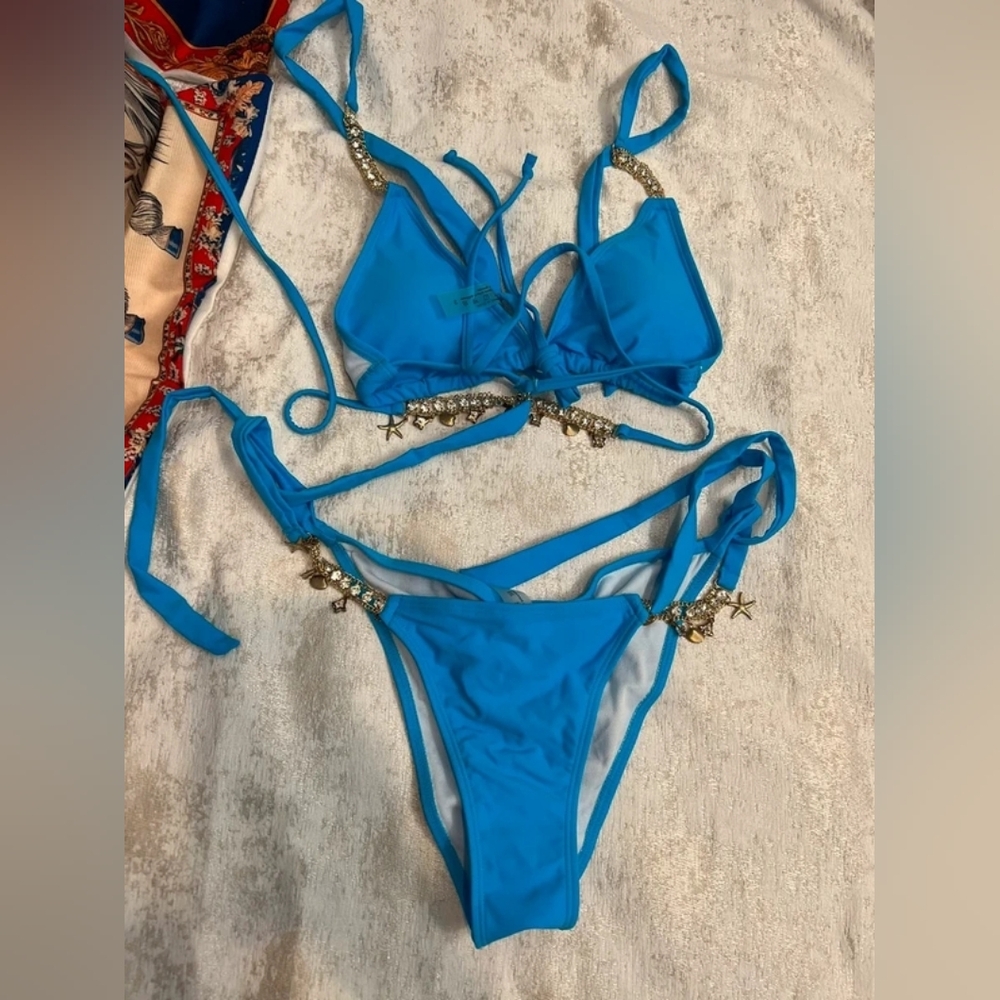 Blue Women's Swimwear Set